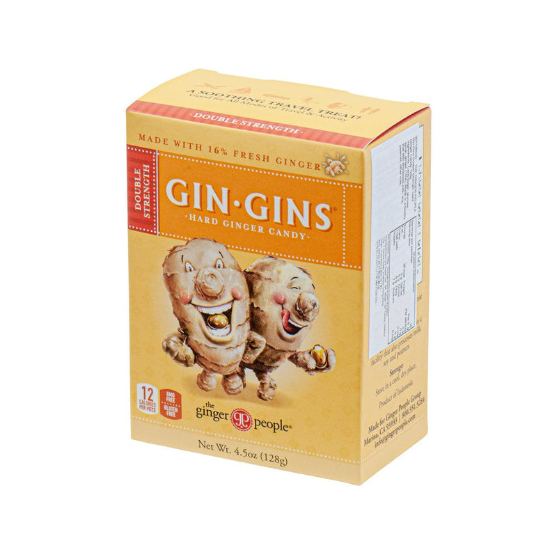 THE GINGER PEOPLE Gin-Gins Double Strength Hard Ginger Candy  (128g) - city&