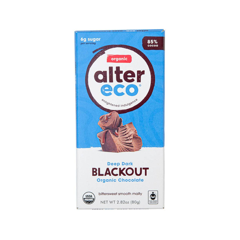 ALTER ECO Organic 85% Classic Blackout Dark Chocolate  (80g)