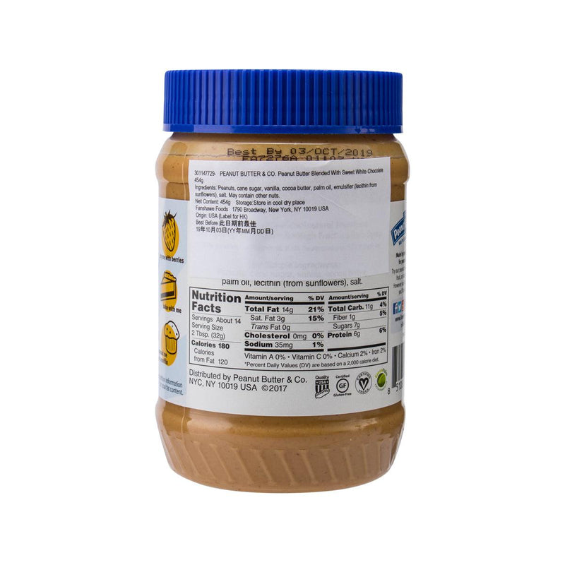 PEANUT BUTTER & CO. White Chocolatey Wonderful Peanut Butter Spread  (454g)