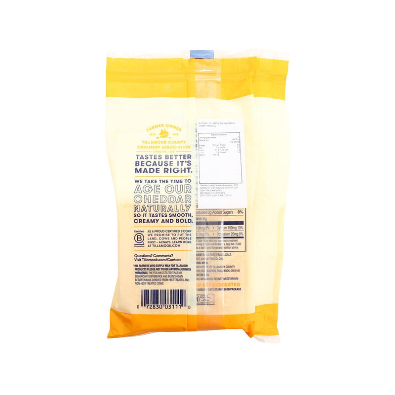 TILLAMOOK Deli Sliced Medium Cheddar Cheese  (227g)