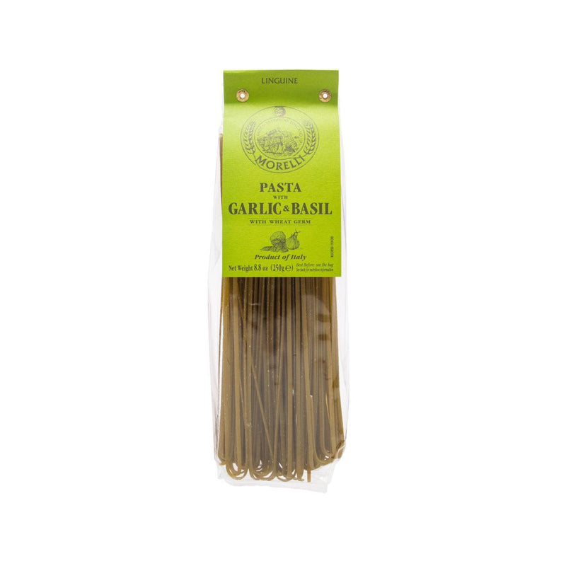 MORELLI Garlic & Basil Linguine with Wheat Germ  (250g)