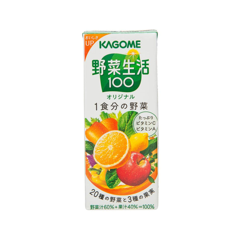 KAGOME Yasai Seikatsu Original Mixed Vegetable & Fruit Juice  (200mL)
