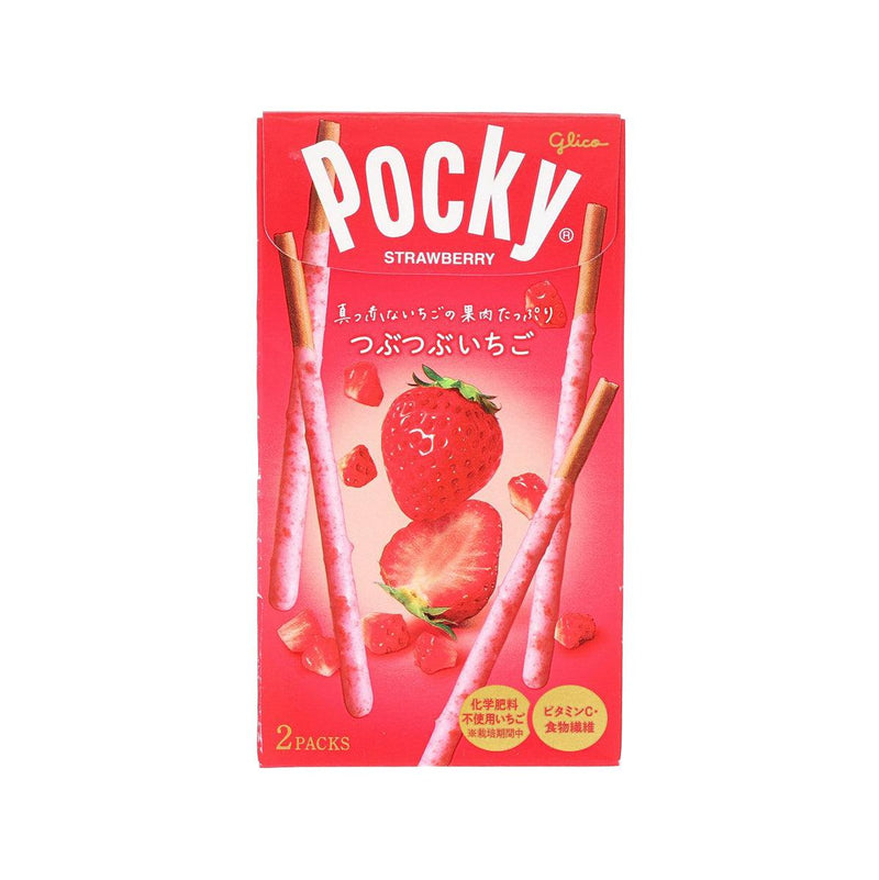 GLICO Pocky Chocolate Biscuit Stick - Strawberry  (55g)