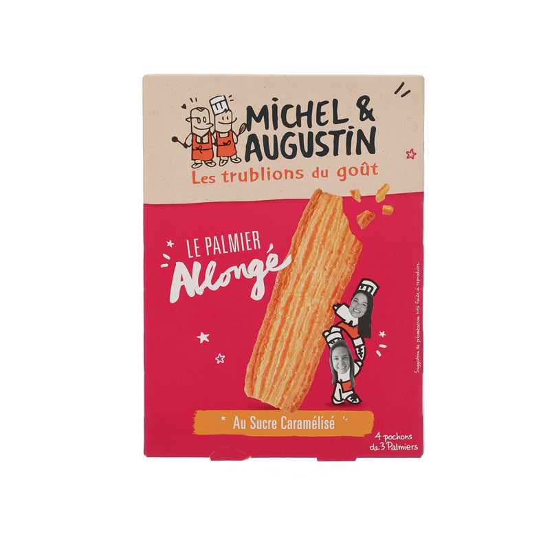 MICHEL & AUGUSTIN Puff Palmiers with Pure Butter and Slightly Caramelized Sugar  (120g)