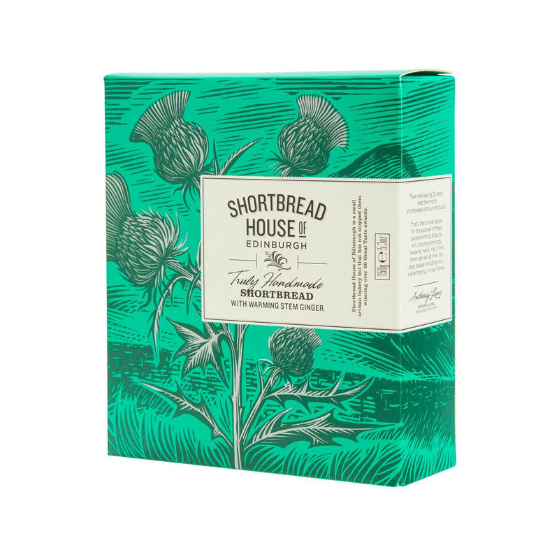 SHORTBREAD HOUSE OF EDINBURGH Shortbread with Warming Stem Ginger  (150g)