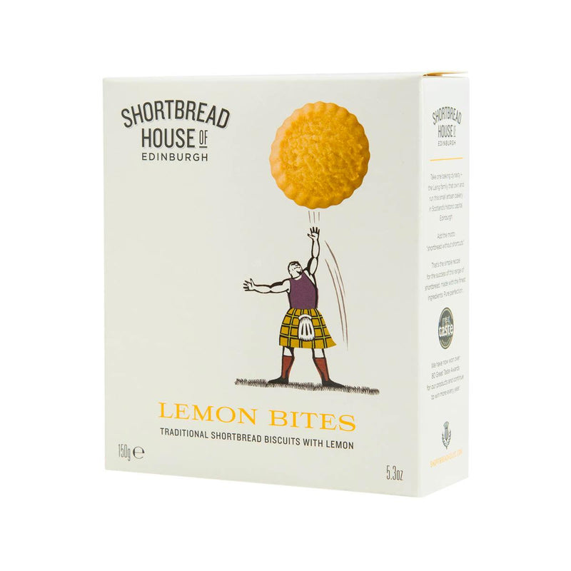 SHORTBREAD HOUSE OF EDINBURGH Lemon Bites Shortbread Biscuits  (150g)