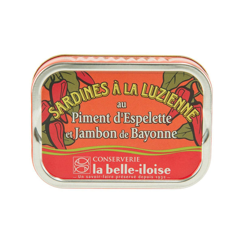 LA BELLE-ILOISE Sardines with Espelette Pepper and Bayonne Ham  (115g)