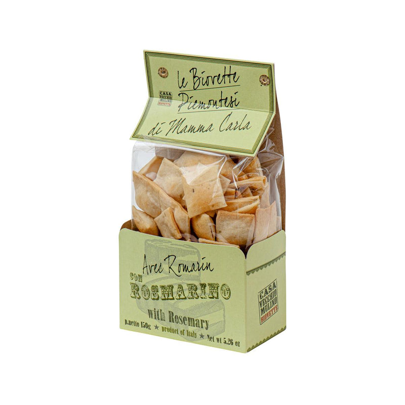 CASA VECCHIO MULINO Biovette Bread Squares with Rosemary  (150g)