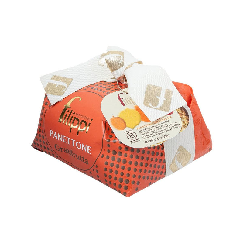 FILIPPI Panettone with Candied Assorted Fruits  (500g)