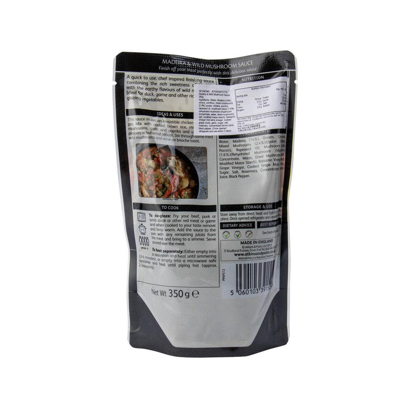 ATKINS & POTTS Madeira & Wild Mushroom Finishing Sauce  (350g)