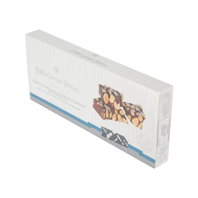 PABLO GARRIGOS IBANEZ No Sugar Added Dark Chocolate Turron with Almonds  (200g)