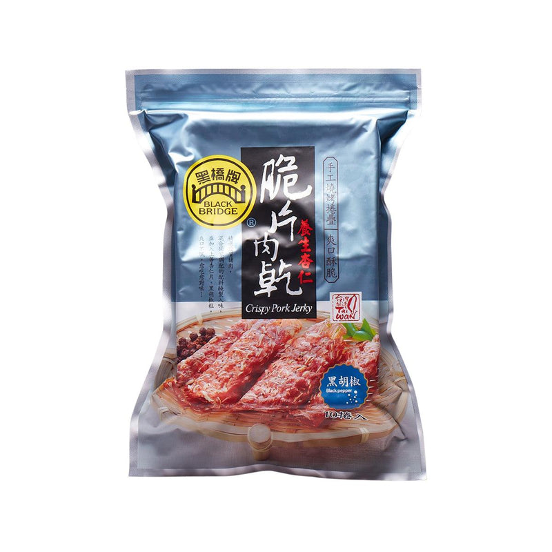 BLACK BRIDGE Crisp Pork Jerky with Almond and Black Pepper (10pcs)