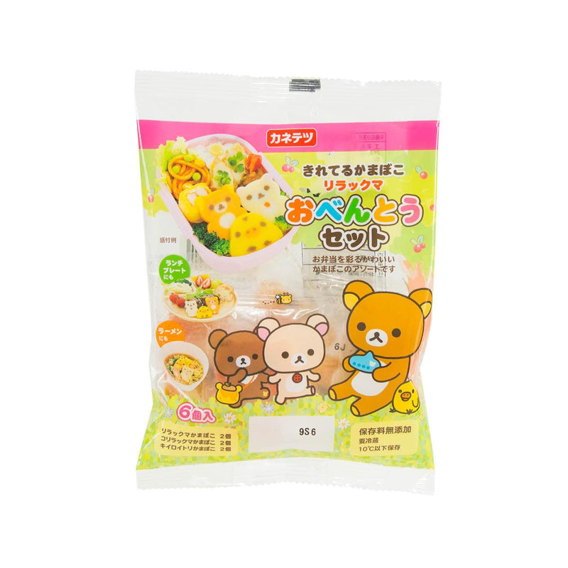 KANETETSU Assorted Rilakkuma Shaped Steamed Fish Cake  (6pcs)