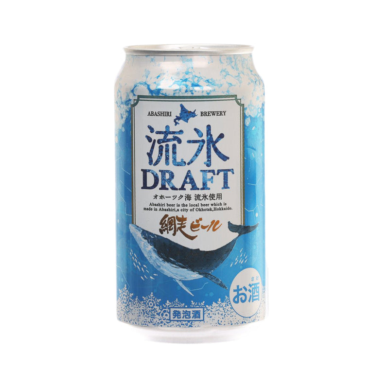 網走啤酒 流冰生啤酒 (酒精濃度5%) (350mL)