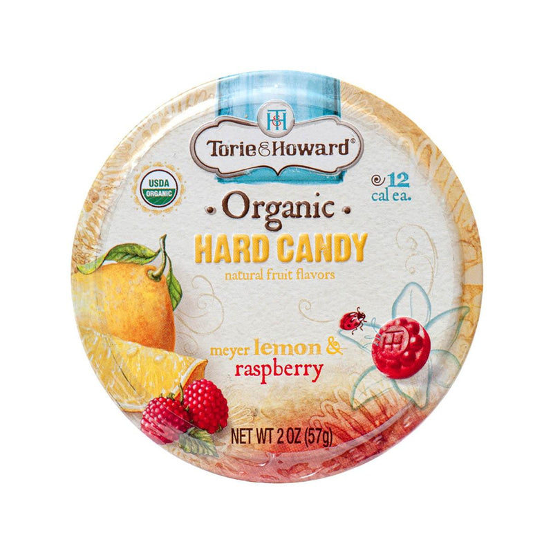 TORIE & HOWARD Organic Hard Candy - Meyer Lemon & Raspberry Flavor  (57g) - city&
