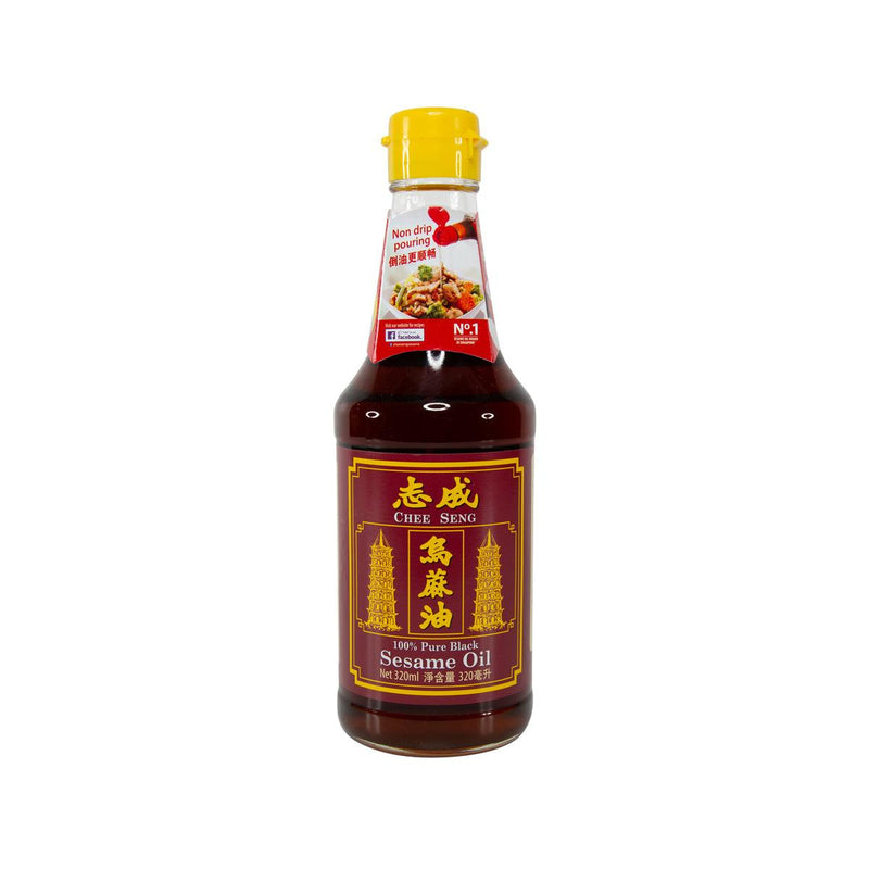 CHEE SENG 100% Pure Black Sesame Oil  (320mL)