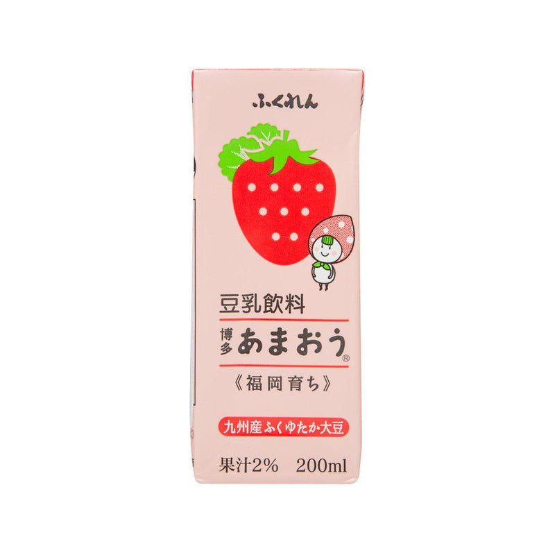 FUKUREN Amaou Strawberry Soymilk Drink  (200mL)