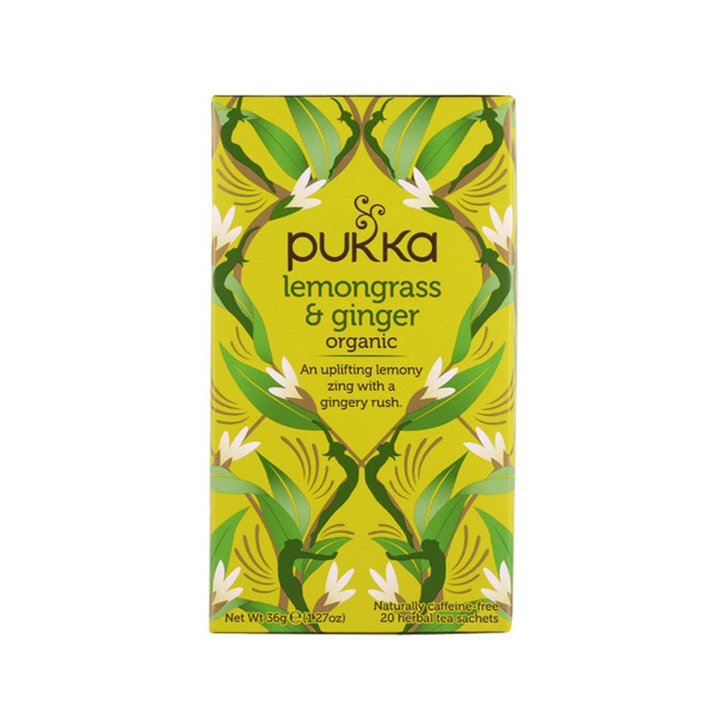 PUKKA Organic Lemongrass & Ginger Tea Sachets  (36g)