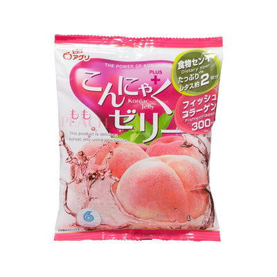 YUKIGUNIAGURI Konnyaku Jelly - Peach  (6 x 18g) - city'super E-Shop