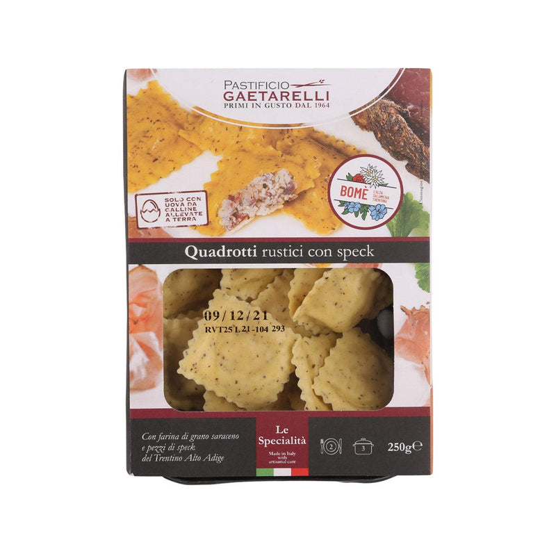 PASTIFICIO GAETARELLI Fresh Filled Egg Pasta - Speck Ham Quadratti  (250g)