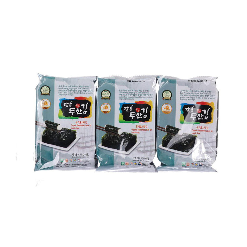 JANG HEUNG Organic Seaweed  (3 x 4g)