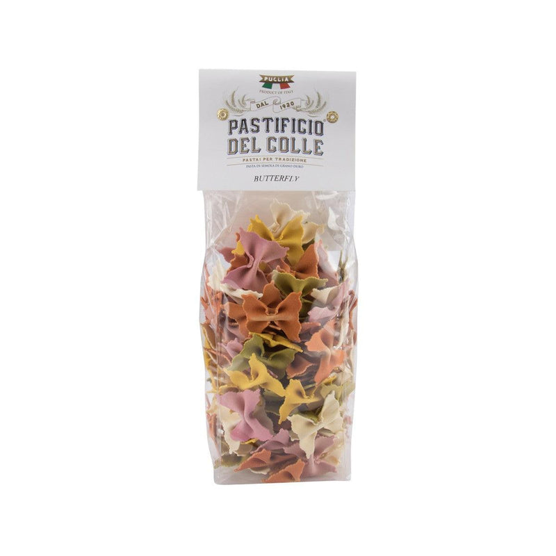 PASTIFICIO DEL COLLE Handmade Colourful Pasta - Rainbow Butterfly  (500g)