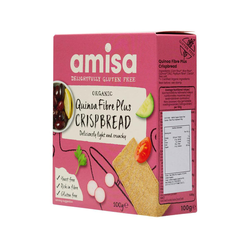 AMISA 有機無麩質藜麥纖維脆餅 (100g)