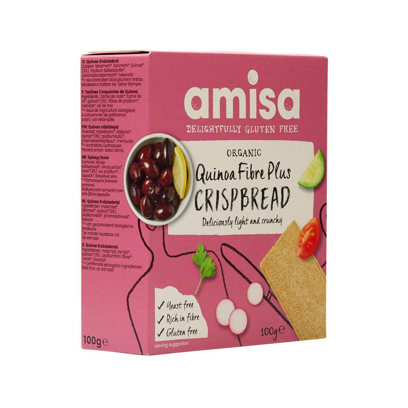 AMISA 有機無麩質藜麥纖維脆餅 (100g)