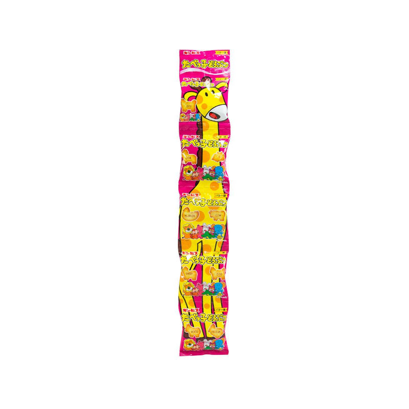 GINBIS Animal Shaped Biscuit - Butter Flavor  (5 x 17g)
