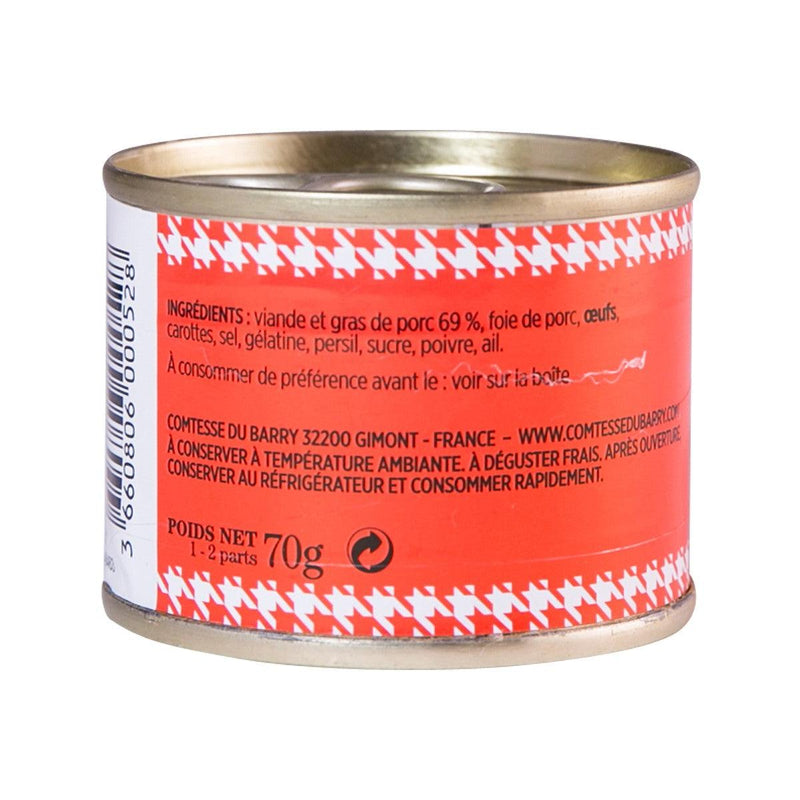 COMTESSE DU BARRY Gascony Pork Terrine  (70g)