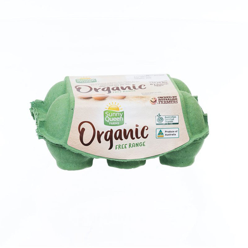SUNNY QUEEN Organic Free Range Egg - Large  (6pcs)
