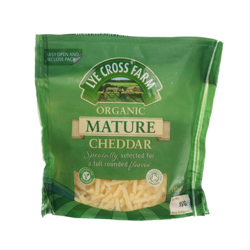 LYE CROSS FARM Organic Grated Mature Cheddar Cheese  (180g)