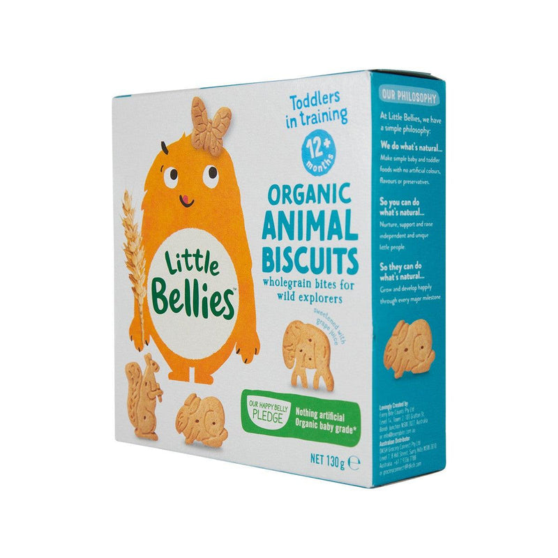 LITTLE BELLIES Organic Animal Biscuits  (130g)