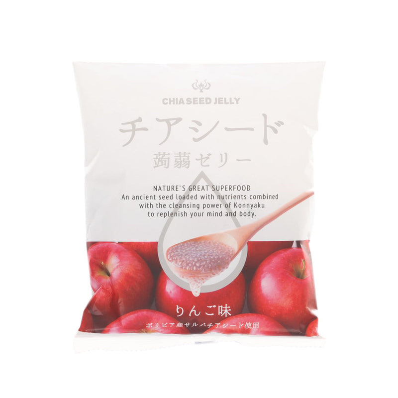 WAKASHO Chia Seed Konnyaku Jelly - Apple Flavor  (10pcs)