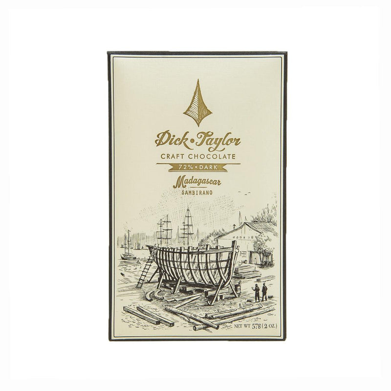 DICKTAYLOR Single Origin Chocolate Bar - 72% Madagascar, Sambirano  (57g)