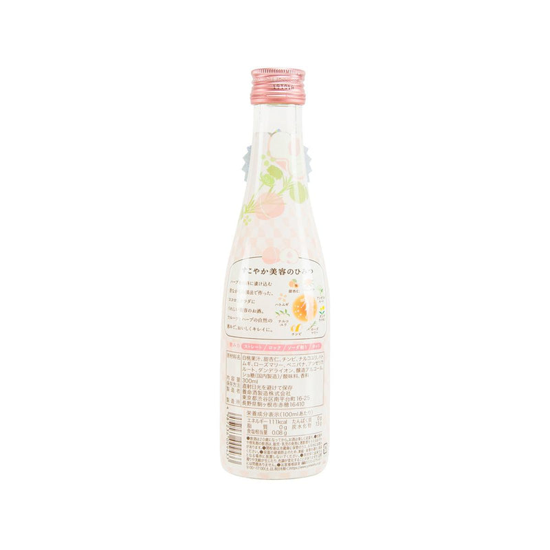 YOMEISHU Fruit & Herb Liquor - White Peach & Almond (Alc. 10%)  (300mL) - city&