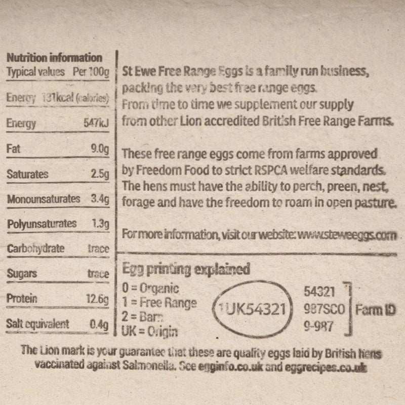 ST.EWE Free-Range Eggs - Rich Yolk  (6pcs)