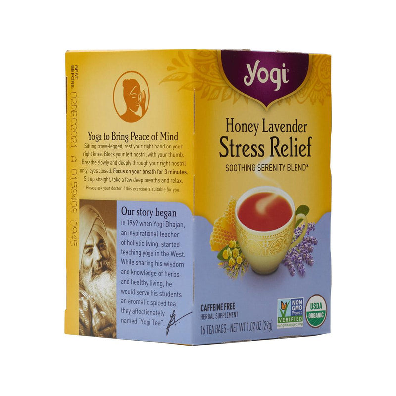 YOGI TEA Honey Lavender Stress Relief Tea Bag  (29g) - city&