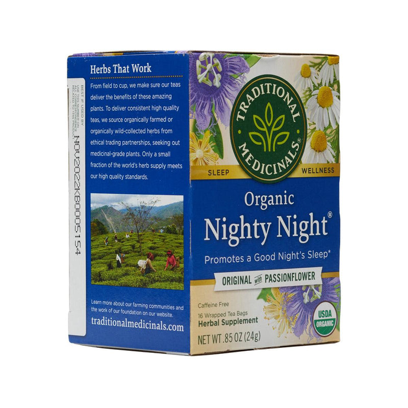 TRADITIONAL MEDICINALS Organic Nighty Night Relaxation Tea Bags  (24g) - city&