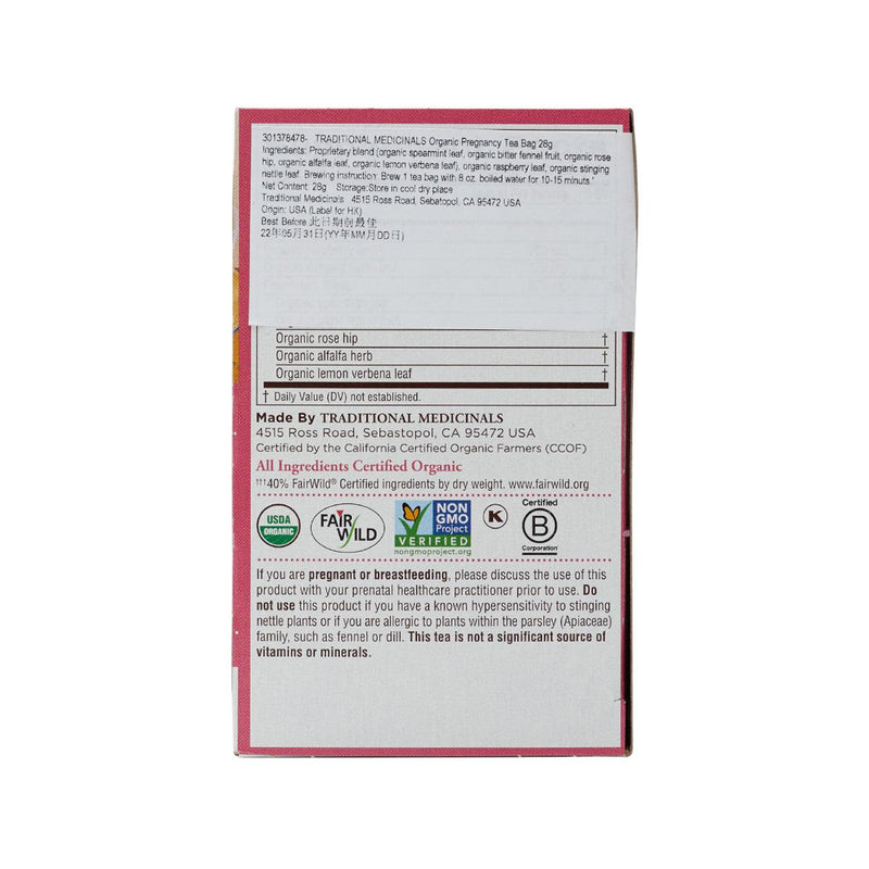 TRADITIONAL MEDICINALS Organic Pregnancy Tea Bag  (28g) - city&