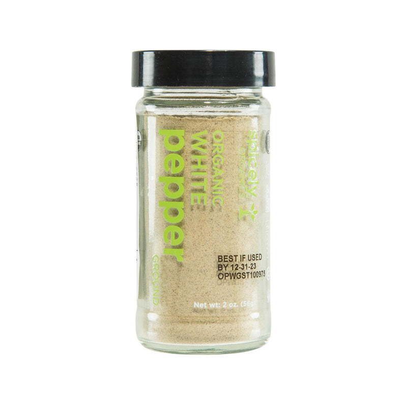 SPICELY Organic Ground White Pepper  (56g)