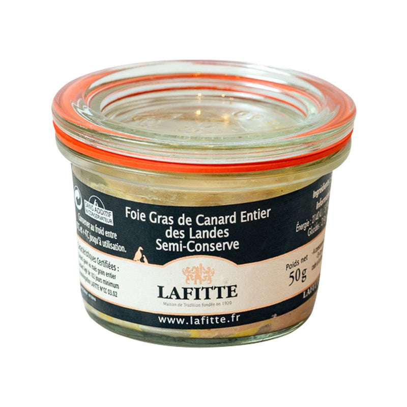 LAFITTE Whole Duck Foie Gras (Semi-Preserved)  (50g)