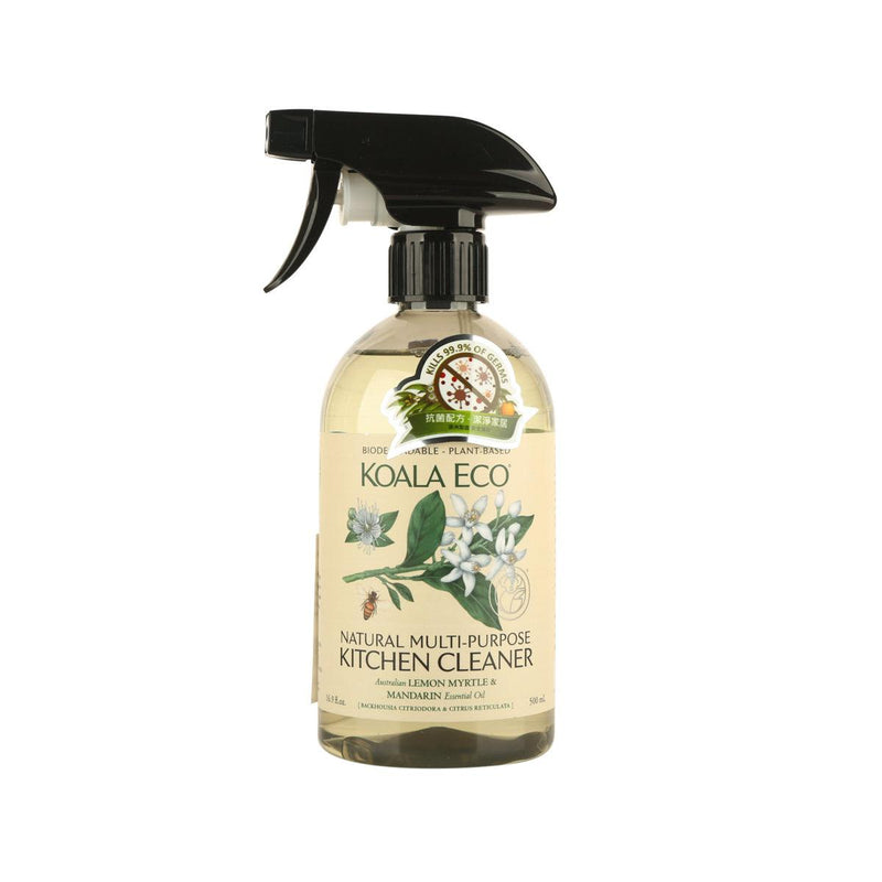 KOALA ECO All Natural Kitchen Cleaner - Pure Australian Lemon Myrtle and Mandarin Essential Oil  (500mL)