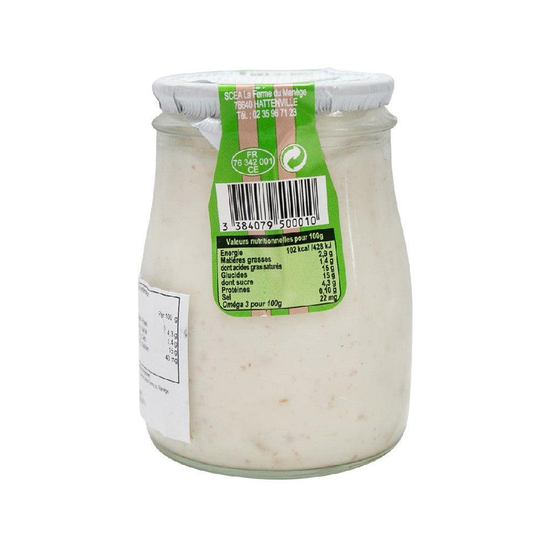 FERME DU MANEGE Whole Milk Yogurt - Apple Linseed  (180g)