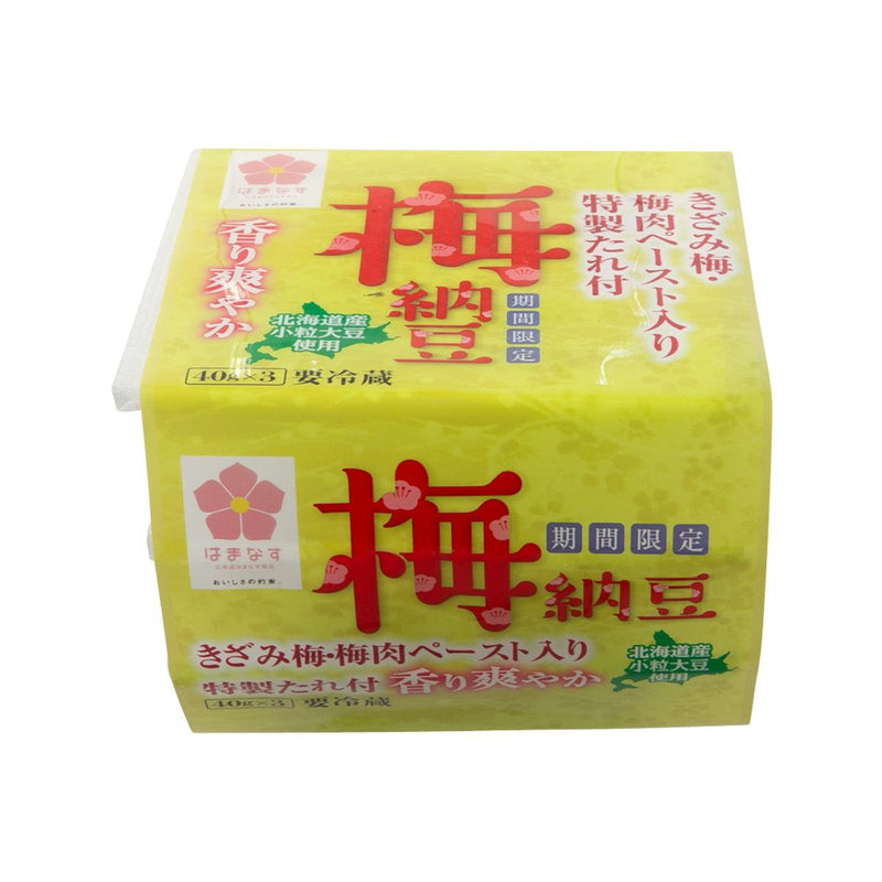 HAMANASU Plum Natto  (3 x 40g + 3 x 6g)