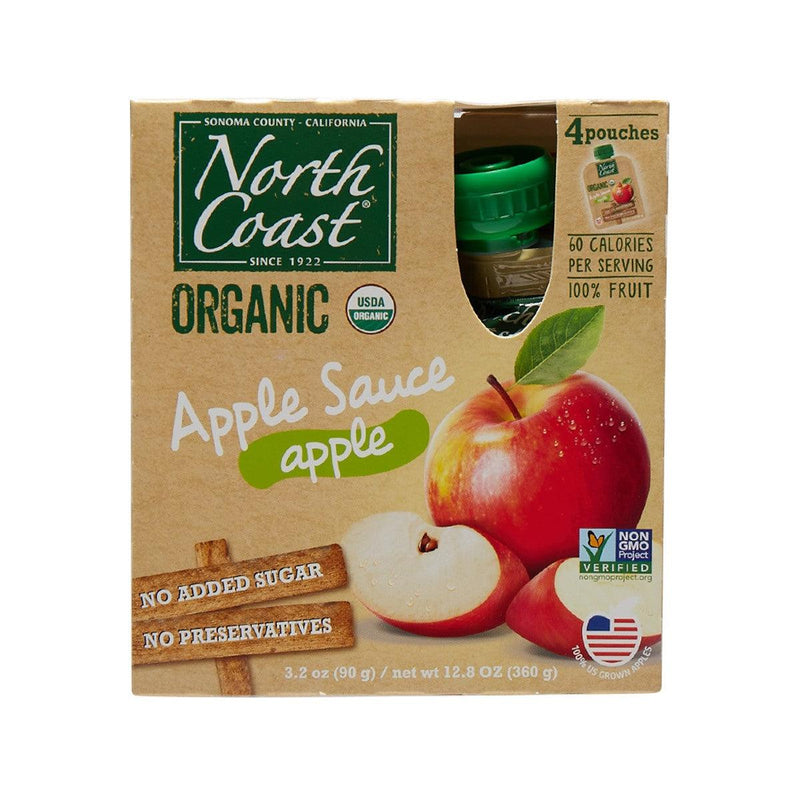 NORTH COAST Organic Apple Sauce  (4 x 90g)