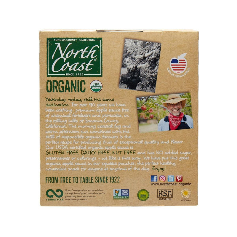 NORTH COAST Organic Apple Sauce  (4 x 90g)