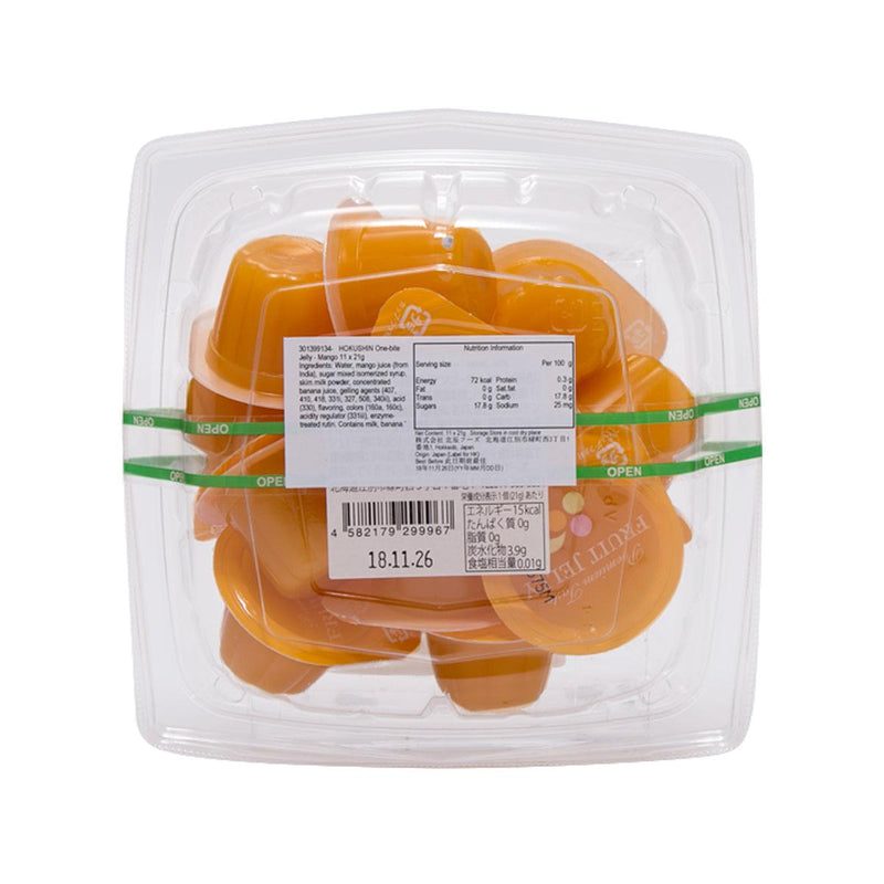 HOKUSHIN One-Bite Jelly - Mango  (10 x 21g)