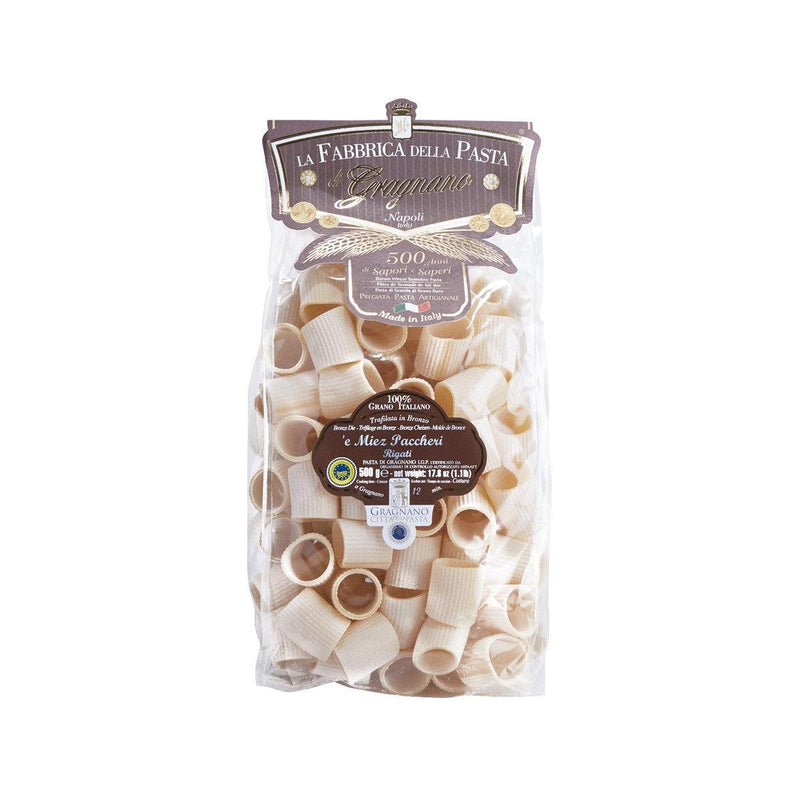 LA FABBRICA DELLA Half Paccheri Rigati Pasta  (500g)