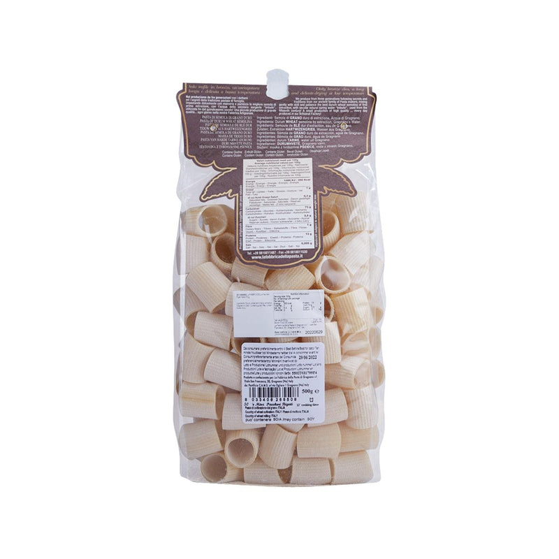 LA FABBRICA DELLA Half Paccheri Rigati Pasta  (500g)